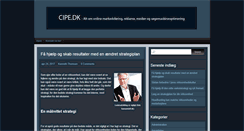 Desktop Screenshot of cipe.dk